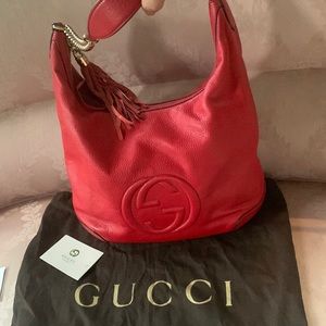 Gucci leather soho bag